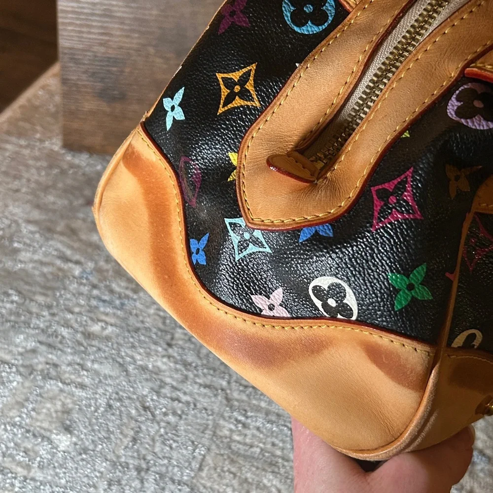 314. Louis Vuitton Claudia in Black Murakami w/coa